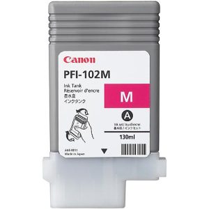 Original Canon Tintenpatrone PFI-102M, Einzelpack, magenta Original Canon Tintenpatrone PFI-102M, Einzelpack, magenta