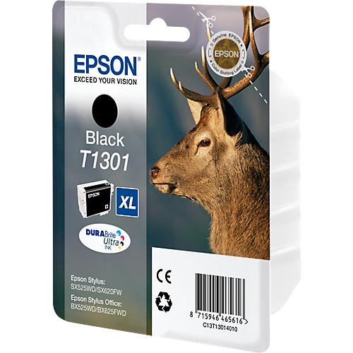 Original Epson Tintenpatrone T1301, Einzelpack, schwarz