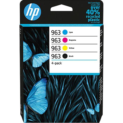 Original HP Tintenpatronen 963 CMYK, Mixpack, cyan, magenta, gelb, schwarz