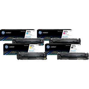 Original HP Toner 207A CMYK, Mixpack, schwarz, cyan, magenta, gelb Original HP Toner 207A CMYK, Mixpack, schwarz, cyan, magenta, gelb