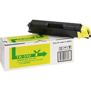 Original Kyocera Toner TK-590Y, Einzelpack, gelb Original Kyocera Toner TK-590Y, Einzelpack, gelb