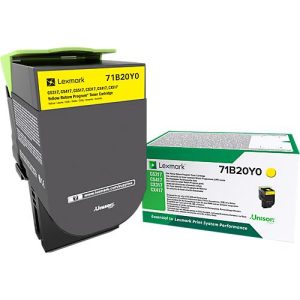 Original Lexmark Toner 71B20, Einzelpack, gelb Original Lexmark Toner 71B20, Einzelpack, gelb