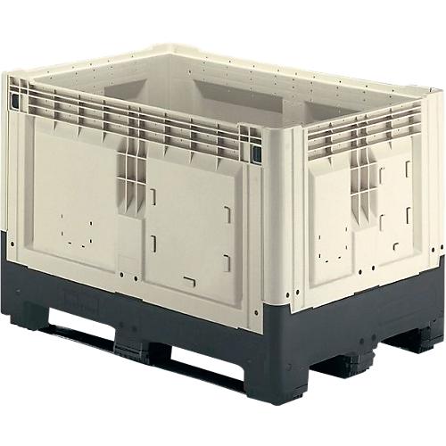 Palettenboxen mit Kufen, klappbar, 565 Liter