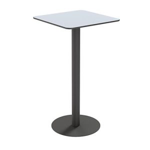 Paperflow Outdoor-Tisch Cross, quadratisch, Tellerfuß, B 600 x T 600 x H 1100 mm, grau/mattschwarz Paperflow Outdoor-Tisch Cross, quadratisch, Tellerfuß, B 600 x T 600 x H 1100 mm, grau/mattschwarz