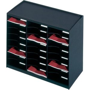 PAPERFLOW Sortierstation, DIN A4, Polystyrol, 24 Fächer, schwarz PAPERFLOW Sortierstation, DIN A4, Polystyrol, 24 Fächer, schwarz