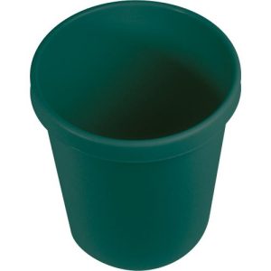 Papierkorb Helit The Green German, Volumen 18 l, umlaufender Griffrand, Recyclingkunststoff, Ø 315 x H 331 mm, grün Papierkorb Helit The Green German, Volumen 18 l, umlaufender Griffrand, Recyclingkunststoff, Ø 315 x H 331 mm, grün