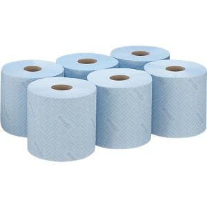 Papierwischtücher WypAll® L10, für Lebensmittel und Hygiene, 6 x 630 Tücher, blau Papierwischtücher WypAll® L10, für Lebensmittel und Hygiene, 6 x 630 Tücher, blau