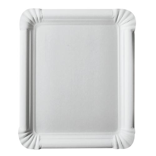 Pappteller Papstar Pure, Einweg, eckig, 165 x 200 mm, lebensmittelecht, FSC®-zertifiziert & kompostierbar, weiß, 2 x 250 Stück