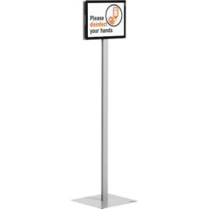Plakatständer Durable Info Stand Basic, A4 Hoch- & Querformat, beidseitig lesbar, 2 DURAFRAME® MAGNETIC Inforahmen, inkl. Montageset, Metall Plakatständer Durable Info Stand Basic, A4 Hoch- & Querformat, beidseitig lesbar, 2 DURAFRAME® MAGNETIC Inforahmen, inkl. Montageset, Metall