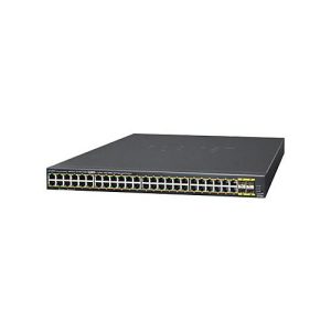 PLANET GS-4210-48P4S – Switch – managed – 24 x 10/100/1000 (PoE+) + 4 x Fast Ethernet/Gigabit SFP – Desktop, an Rack montierbar – PoE+ (440 W) PLANET GS-4210-48P4S – Switch – managed – 24 x 10/100/1000 (PoE+) + 4 x Fast Ethernet/Gigabit SFP – Desktop, an Rack montierbar – PoE+ (440 W)