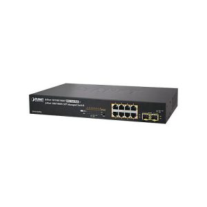 PLANET GS-4210-8P2S – Switch – L4 – managed – 8 x 10/100/1000 (PoE+) + 2 x SFP – an Rack montierbar PLANET GS-4210-8P2S – Switch – L4 – managed – 8 x 10/100/1000 (PoE+) + 2 x SFP – an Rack montierbar