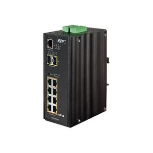 PLANET IGS-10020PT – Switch – managed – 8 x 10/100/1000 (PoE) + 2 x Gigabit SFP – an DIN-Schiene montierbar, wandmontierbar – PoE (130 W) PLANET IGS-10020PT – Switch – managed – 8 x 10/100/1000 (PoE) + 2 x Gigabit SFP – an DIN-Schiene montierbar, wandmontierbar – PoE (130 W)