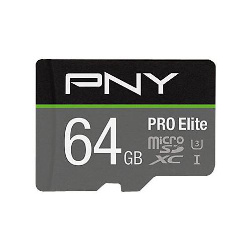 PNY PRO Elite - Flash-Speicherkarte - 64 GB - microSDXC UHS-I