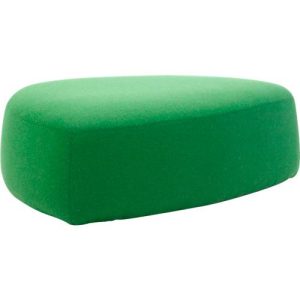Polstermöbel Leyform GOGO Pouf, groß, oval, B 1240 x T 1090 x H 440 mm, mit Gleitern, Stoffbezug, grün Polstermöbel Leyform GOGO Pouf, groß, oval, B 1240 x T 1090 x H 440 mm, mit Gleitern, Stoffbezug, grün