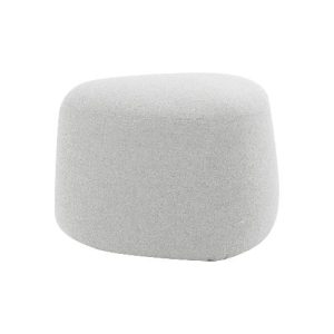 Polstermöbel Leyform GOGO Pouf, klein, oval, B 550 x T 515 x H 440 mm, mit Gleitern, Stoffbezug, hellgrau Polstermöbel Leyform GOGO Pouf, klein, oval, B 550 x T 515 x H 440 mm, mit Gleitern, Stoffbezug, hellgrau