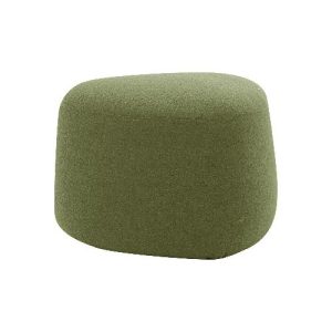 Polstermöbel Leyform GOGO Pouf, klein, oval, B 550 x T 515 x H 440 mm, mit Gleitern, Stoffbezug, moosgrün Polstermöbel Leyform GOGO Pouf, klein, oval, B 550 x T 515 x H 440 mm, mit Gleitern, Stoffbezug, moosgrün