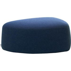 Polstermöbel Leyform GOGO Pouf, mittel, oval, B 980 x T 910 x H 390 mm, mit Gleitern, Stoffbezug, dunkelblau Polstermöbel Leyform GOGO Pouf, mittel, oval, B 980 x T 910 x H 390 mm, mit Gleitern, Stoffbezug, dunkelblau