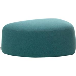 Polstermöbel Leyform GOGO Pouf, mittel, oval, B 980 x T 910 x H 390 mm, mit Gleitern, Stoffbezug, petrol Polstermöbel Leyform GOGO Pouf, mittel, oval, B 980 x T 910 x H 390 mm, mit Gleitern, Stoffbezug, petrol