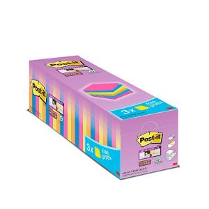 Post-it® Super Sticky Notes 654SE24P Sparpaket, 76 x 76 mm, 24 x 90 Blatt, farbsortiert, blanko Post-it® Super Sticky Notes 654SE24P Sparpaket, 76 x 76 mm, 24 x 90 Blatt, farbsortiert, blanko