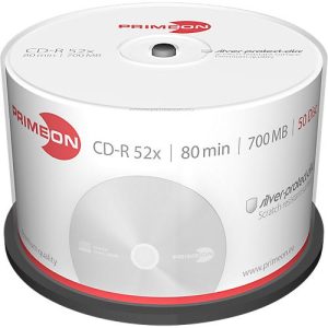 PRIMEON CD-R, bis 52fach, 700 MB/80 min, 50er-Spindel PRIMEON CD-R, bis 52fach, 700 MB/80 min, 50er-Spindel
