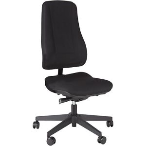 Prosedia Bürostuhl LEANOS V ERGO, Synchronmechanik, ohne Armlehnen, hohe Rückenlehne, schwarz/schwarz Prosedia Bürostuhl LEANOS V ERGO, Synchronmechanik, ohne Armlehnen, hohe Rückenlehne, schwarz/schwarz