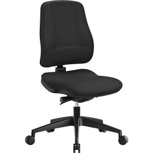 Prosedia Bürostuhl LEANOS V KOMFORT, Synchronmechanik, ohne Armlehnen, Lordosenstütze, Knierolle, schwarz/schwarz Prosedia Bürostuhl LEANOS V KOMFORT, Synchronmechanik, ohne Armlehnen, Lordosenstütze, Knierolle, schwarz/schwarz