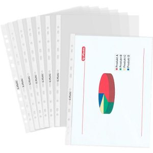 Prospekthüllen, A4, PP-Folie, genarbt, dokumentenecht,100 Stück Prospekthüllen, A4, PP-Folie, genarbt, dokumentenecht,100 Stück