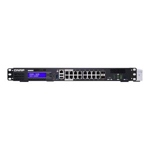 QNAP QGD-1600P – Switch – Smart – 4 x 10/100/1000 (PoE++) + 10 x 10/100/1000 (PoE+) + 2 x Kombinations-Gigabit-SFP (PoE+) – an Rack montierbar – PoE++ (370 W) QNAP QGD-1600P – Switch – Smart – 4 x 10/100/1000 (PoE++) + 10 x 10/100/1000 (PoE+) + 2 x Kombinations-Gigabit-SFP (PoE+) – an Rack montierbar – PoE++ (370 W)