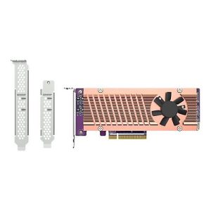 QNAP QM2-2P-384A – Speicher-Controller – PCIe 3.0 – Low-Profile – PCIe 3.0 x8 – für QNAP QGD-1600 QNAP QM2-2P-384A – Speicher-Controller – PCIe 3.0 – Low-Profile – PCIe 3.0 x8 – für QNAP QGD-1600