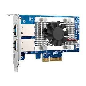 QNAP QXG-10G2T – Netzwerkadapter – PCIe 3.0 x4 Low-Profile – 100M/1G/2.5G/5G/10 Gigabit Ethernet x 2 – für QNAP QGD-1600 QNAP QXG-10G2T – Netzwerkadapter – PCIe 3.0 x4 Low-Profile – 100M/1G/2.5G/5G/10 Gigabit Ethernet x 2 – für QNAP QGD-1600