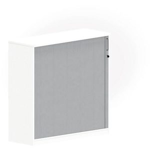 Querrollladenschrank BEXXSTAR, 3 Ordnerhöhen, H 1155 mm, weiß