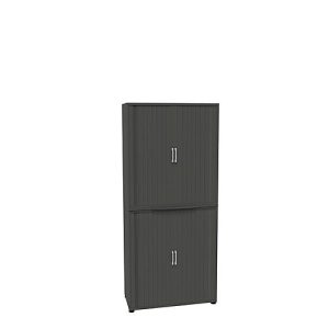 Querrollladenschrank, zweiteilig, B 1000 mm, 6 OH, graphit Querrollladenschrank, zweiteilig, B 1000 mm, 6 OH, graphit