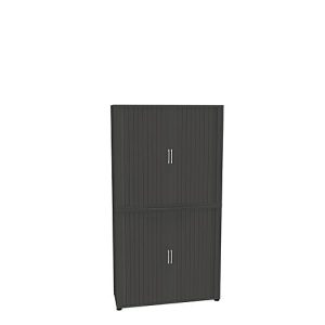 Querrollladenschrank, zweiteilig, B 1200 mm, 6 OH, graphit Querrollladenschrank, zweiteilig, B 1200 mm, 6 OH, graphit