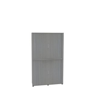 Querrollladenschrank, zweiteilig, B 1350 mm, 6 OH, silber Querrollladenschrank, zweiteilig, B 1350 mm, 6 OH, silber