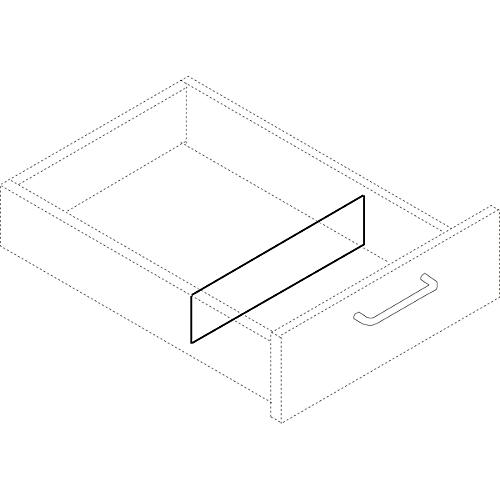 Querteiler A4, für Rollcontainer 1233