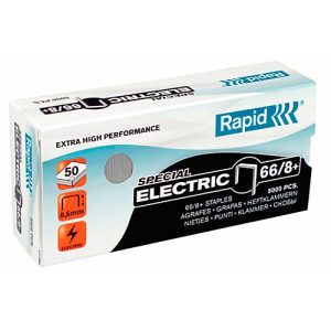 Rapid SuperStrong Heftklammern 66/8+ Electric, heftet bis 50 Blatt, 5.000 Stück Rapid SuperStrong Heftklammern 66/8+ Electric, heftet bis 50 Blatt, 5.000 Stück