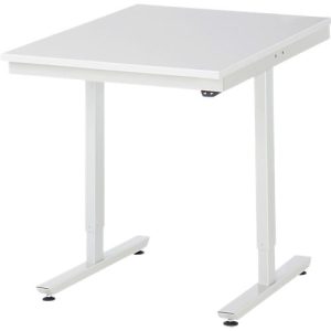 Rau Arbeitstisch Adlatus, elektrisch höhenverstellbar, 22 mm Spanplatte mit Melaminbelag, bis 150 kg, B 750 x T 1000 x H 720-1120 mm, lichtgrau Rau Arbeitstisch Adlatus, elektrisch höhenverstellbar, 22 mm Spanplatte mit Melaminbelag, bis 150 kg, B 750 x T 1000 x H 720-1120 mm, lichtgrau