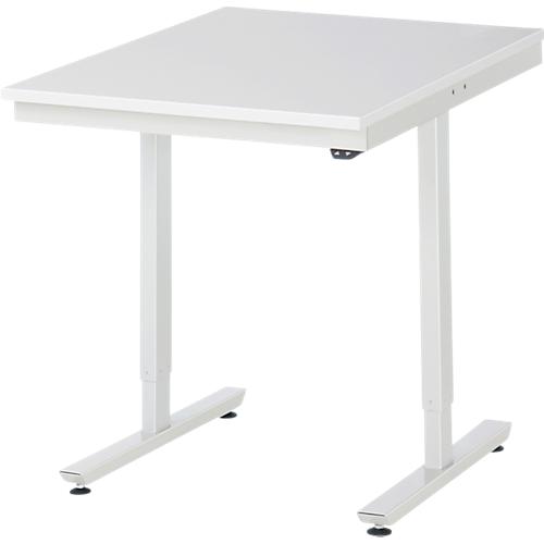 Rau Arbeitstisch Adlatus, elektrisch höhenverstellbar, 22 mm Spanplatte mit Melaminbelag, bis 150 kg, B 750 x T 1000 x H 720-1120 mm, lichtgrau