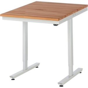 Rau Arbeitstisch Adlatus, elektrisch höhenverstellbar, 25 mm geölte Massivholzplatte, bis 150 kg, B 1250 x T 1000 x H 720-1120 mm, Buche/lichtgrau Rau Arbeitstisch Adlatus, elektrisch höhenverstellbar, 25 mm geölte Massivholzplatte, bis 150 kg, B 1250 x T 1000 x H 720-1120 mm, Buche/lichtgrau