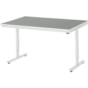 Rau Arbeitstisch Adlatus, elektrisch höhenverstellbar, 25 mm Spanplatte, Linoleumbelag, 150 kg, B 1500 x T 1000 x H 720-1120 mm, hellgrau/lichtgrau Rau Arbeitstisch Adlatus, elektrisch höhenverstellbar, 25 mm Spanplatte, Linoleumbelag, 150 kg, B 1500 x T 1000 x H 720-1120 mm, hellgrau/lichtgrau
