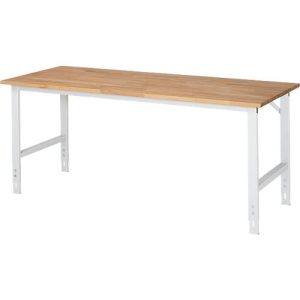 RAU Arbeitstisch, Buche-Platte, B 2000 x T 800 x H 760-1080 mm RAU Arbeitstisch, Buche-Platte, B 2000 x T 800 x H 760-1080 mm