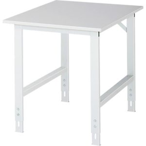 Rau ESD-Arbeitstisch Tom, manuell höhenverstellbar, 28 mm Spanplatte mit Melaminbelag, bis 500 kg, B 750 x T 1000 x H 760-1080 mm, lichtgrau Rau ESD-Arbeitstisch Tom, manuell höhenverstellbar, 28 mm Spanplatte mit Melaminbelag, bis 500 kg, B 750 x T 1000 x H 760-1080 mm, lichtgrau