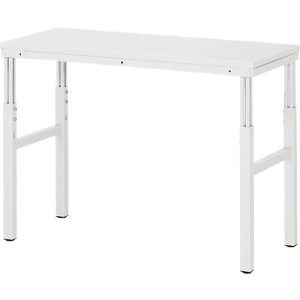 Rau ESD-Basistisch Serie E, manuell höhenverstellbar, 28 mm Spanplatte mit Melaminbelag, bis 450 kg, B 1000 x T 500 x H 650-1000 mm, lichtgrau Rau ESD-Basistisch Serie E, manuell höhenverstellbar, 28 mm Spanplatte mit Melaminbelag, bis 450 kg, B 1000 x T 500 x H 650-1000 mm, lichtgrau