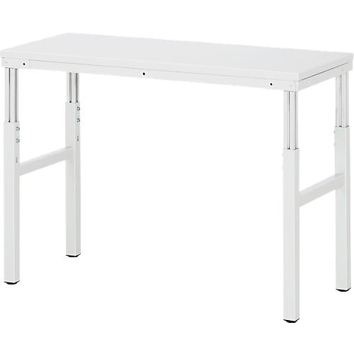 Rau ESD-Basistisch Serie E, manuell höhenverstellbar, 28 mm Spanplatte mit Melaminbelag, bis 450 kg, B 1000 x T 500 x H 650-1000 mm, lichtgrau