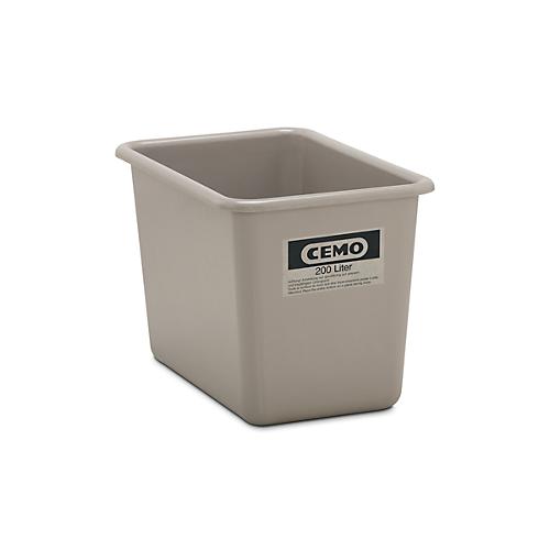 Rechteckbehälter Standard, grau, 200 l hoch