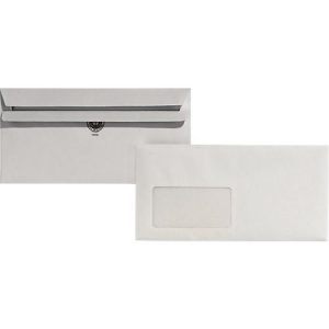 Recycling-Briefumschläge, DIN lang, mit Fenster, selbstklebend Recycling-Briefumschläge, DIN lang, mit Fenster, selbstklebend