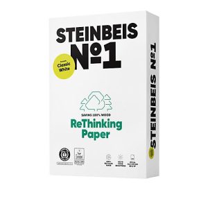 Recyclingpapier Steinbeis №1, DIN A4, 80 g/m², presseweiß, 1 Karton = 5 x 500 Blatt Recyclingpapier Steinbeis №1, DIN A4, 80 g/m², presseweiß, 1 Karton = 5 x 500 Blatt