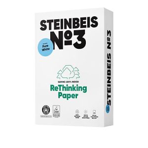 Recyclingpapier Steinbeis №3, DIN A4, 80 g/m², naturweiß, 1 Karton = 5 x 500 Blatt Recyclingpapier Steinbeis №3, DIN A4, 80 g/m², naturweiß, 1 Karton = 5 x 500 Blatt