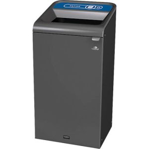 Recyclingstation Rubbermaid Configure, für Papier, 87 l, Magnetverbindung, B 495 x T 489 x H 975 mm, blau Recyclingstation Rubbermaid Configure, für Papier, 87 l, Magnetverbindung, B 495 x T 489 x H 975 mm, blau