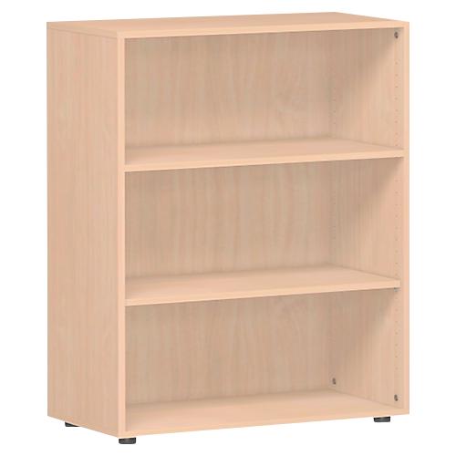 Regal ALICANTE, 3 Ordnerhöhen, 2 Böden, B 800 x T 400 x H 1104 mm, Buche